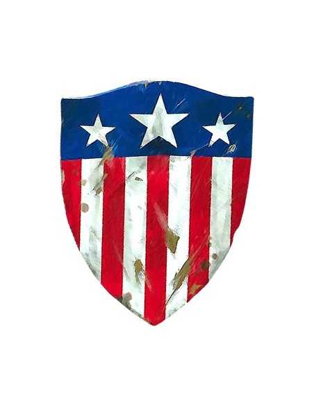 camiseta Capitan America (escudo 1) azul claro manga corta