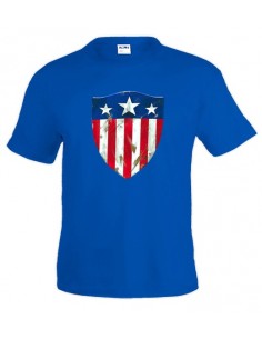 camiseta Capitan America (escudo 1) azul royal manga corta