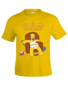 camiseta homer simpson sofá manga corta (varios colores)