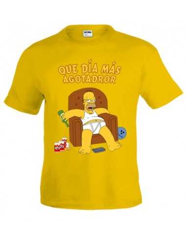 camiseta homer simpson sofá manga corta (varios colores)
