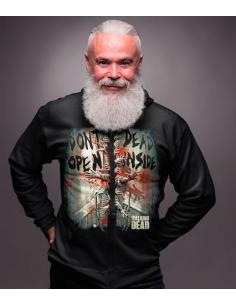 Sudadera Walking Dead, Dont Open Dead Inside con capucha y cremallera 2