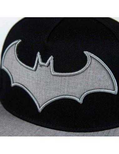 Gorra plana Logo Batman Negra y Gris