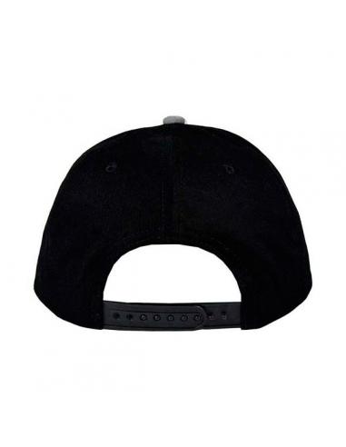 Gorra plana Logo Batman Negra y Gris