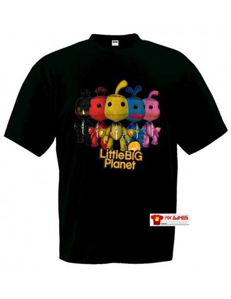 Camiseta Little Big Planet Sackboys Negra