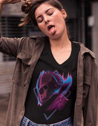 Camiseta Jason Voorhees fluor style... Camiseta Jason Voorhees fluor style...