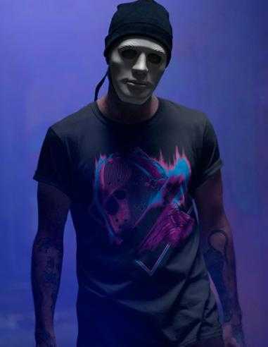 Camiseta Jason Voorhees fluor style Camiseta Jason Voorhees fluor style