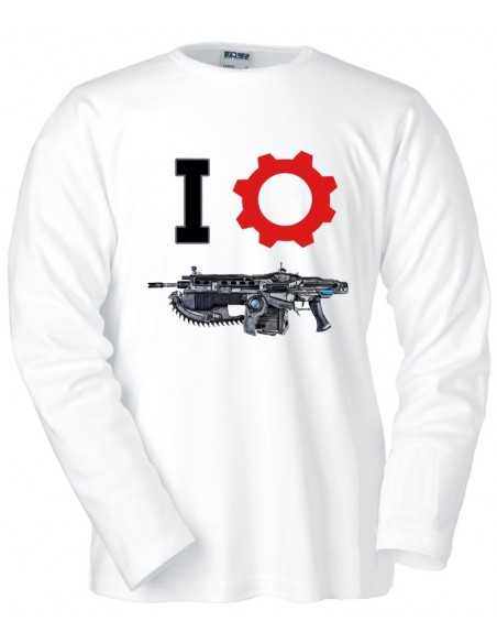Camiseta Gears of war (I-Lancer) manga larga negra
