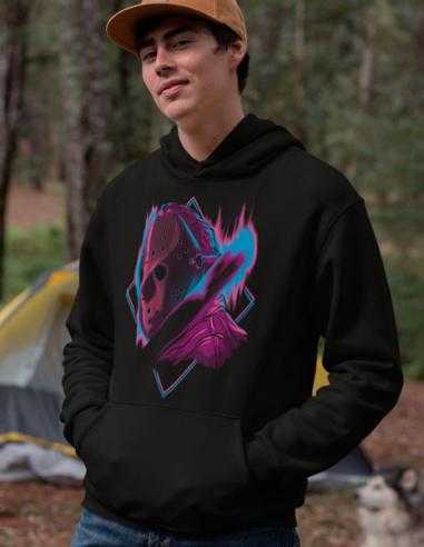 Sudadera Jason Voorhees neón style