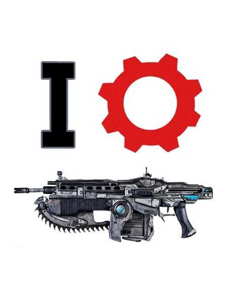 Camiseta Gears of war (I-Lancer) manga larga negra