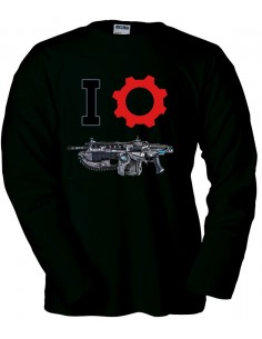 Camiseta Gears of war (I-Lancer) manga larga negra