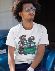 Camiseta terror malos en furgo 2