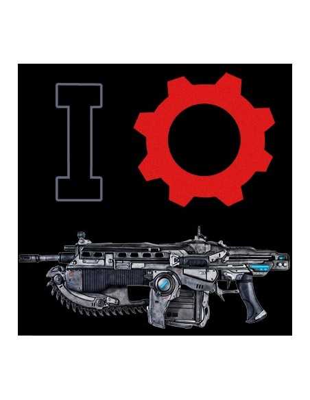 Camiseta Gears of war (I-Lancer) manga larga negra