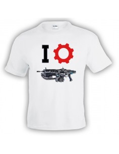Camiseta Gears of war (I-Lancer) manga corta Blanca