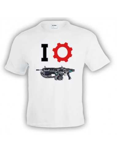 Camiseta Gears of war (I-Lancer) manga corta Blanca