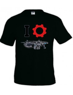 Camiseta Gears of war (I-Lancer) manga corta negra
