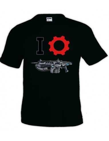 Camiseta Gears of war (I-Lancer) manga corta negra