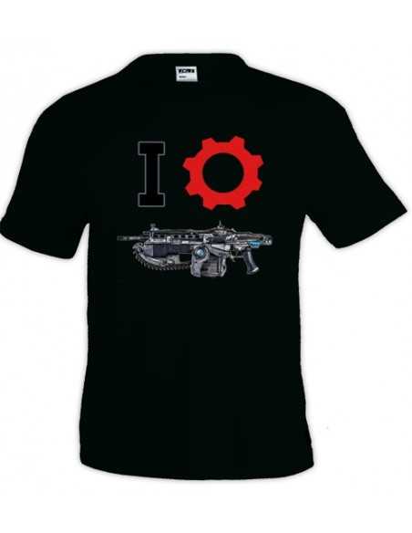 Camiseta Gears of war (I-Lancer) manga corta negra