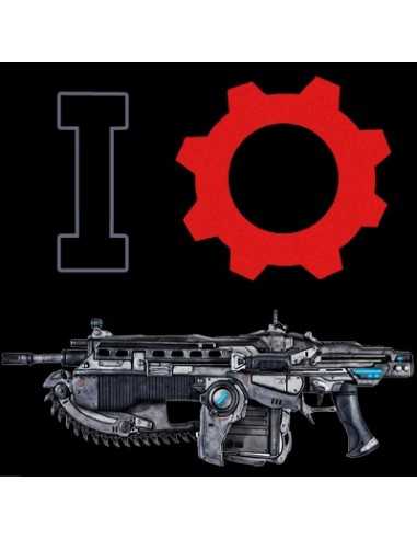 Camiseta Gears of war (I-Lancer) manga corta negra