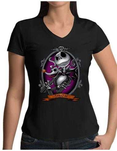 Camiseta Jack Skellington con Zero...
