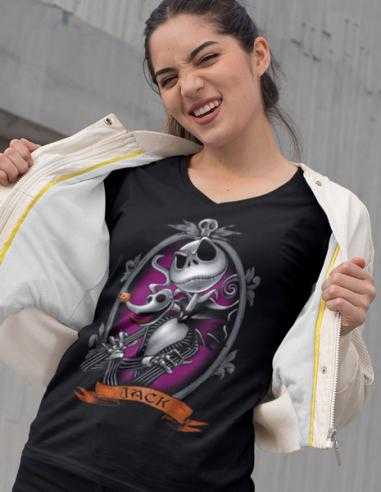 Camiseta Jack Skellington con Zero...