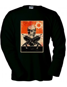 Camiseta de Gears of War 3 cartel Locust manga larga negra