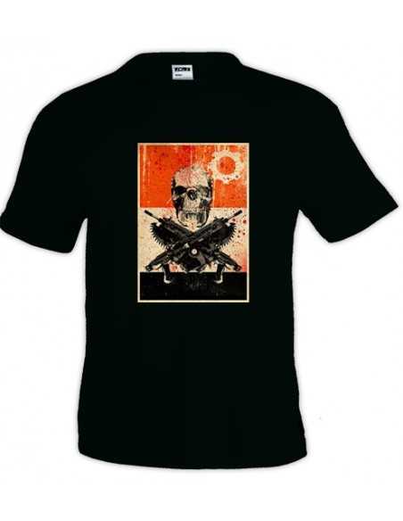 Camiseta de Gears of War 3 cartel Locust manga corta negra
