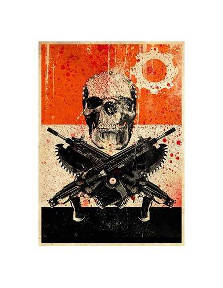 Camiseta de Gears of War 3 cartel Locust manga corta negra