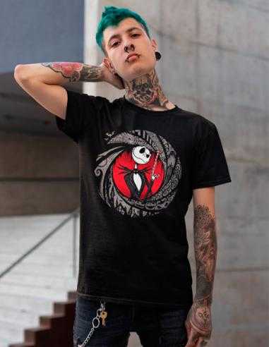 Camiseta Jack Skellington Bastón de... Camiseta Jack Skellington Bastón de...