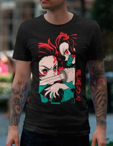 Camiseta Kimetsu no Yaiba Tanjiro y...