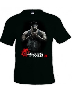 camiseta Gears of War 3 Markus negra manga corta