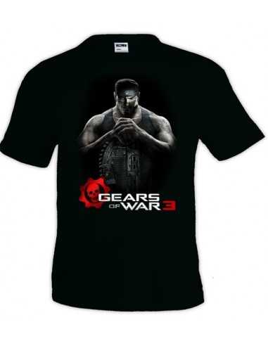 camiseta Gears of War 3 Markus negra manga corta