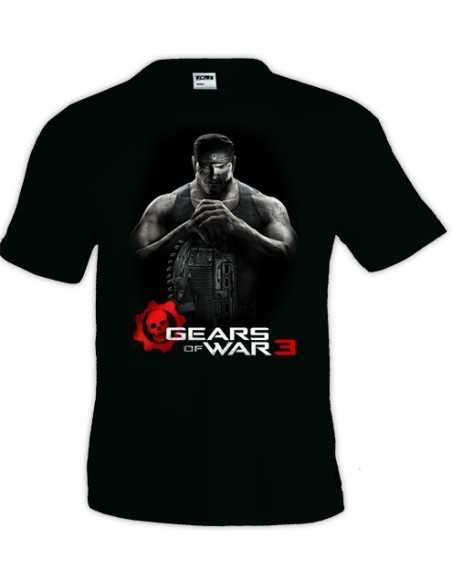 camiseta Gears of War 3 Markus negra manga corta