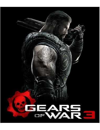 Camiseta Gears of War 3 Dom negra manga larga
