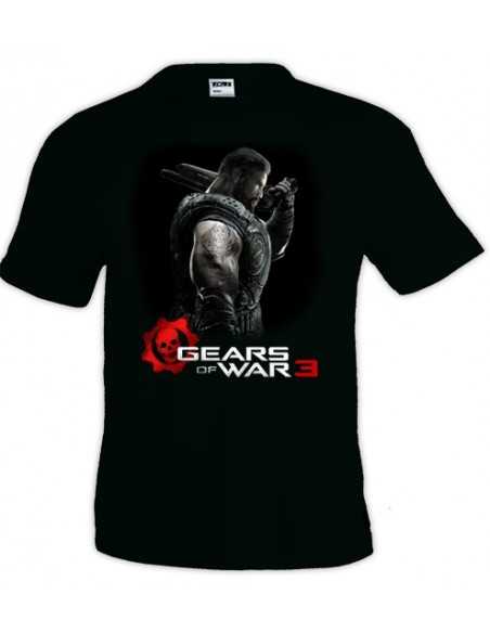 Camiseta Gears of War 3 Dom negra manga corta