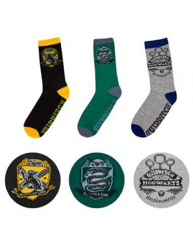 Pack 3 Calcetines Harry Potter Quidditch