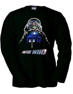 Camiseta Doctor Who astronauta manga larga