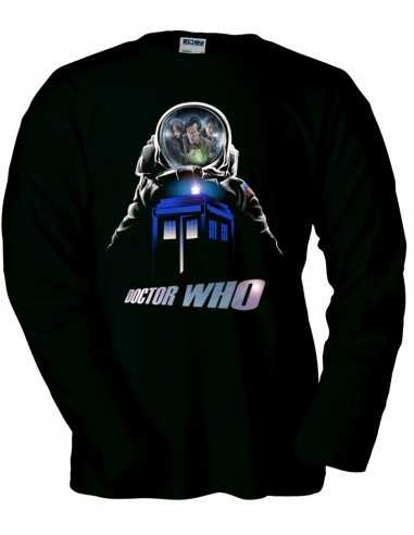 Camiseta Doctor Who astronauta manga larga
