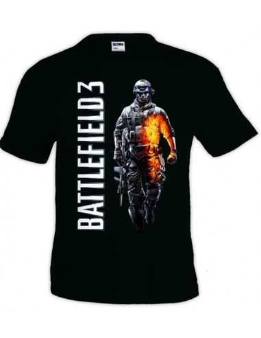 Camiseta Battlefield 3 negra manga corta