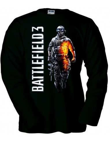 Camiseta Battlefield 3 negra manga Larga