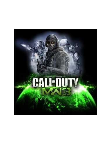 Camiseta modern Warfare 3 Ghost-Earth negra manga corta