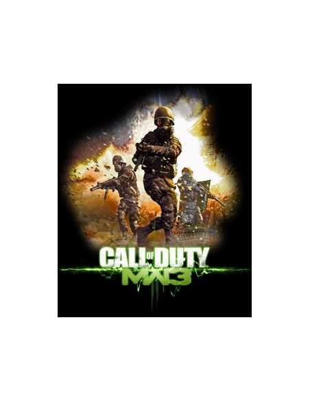 Camiseta modern Warfare 3 Soldiers negra manga corta