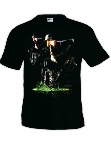 Camiseta modern Warfare Swats negra manga corta