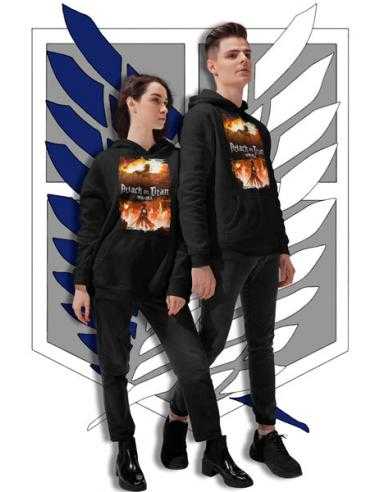 Sudadera Ataque a los Titanes muralla