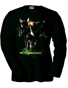 Camiseta modern Warfare Swats negra manga larga