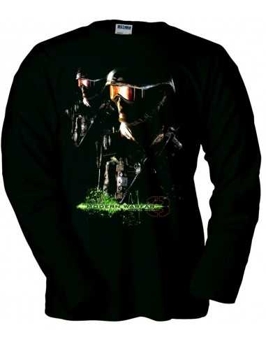 Camiseta modern Warfare Swats negra manga larga