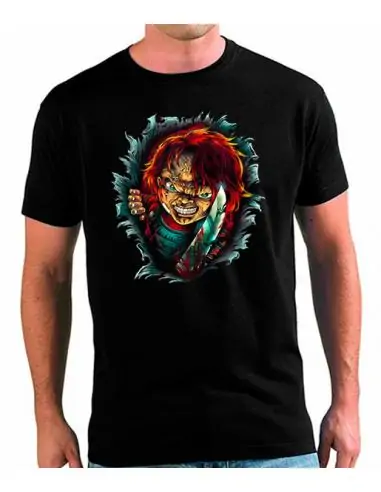 Camiseta Chucky saliendo