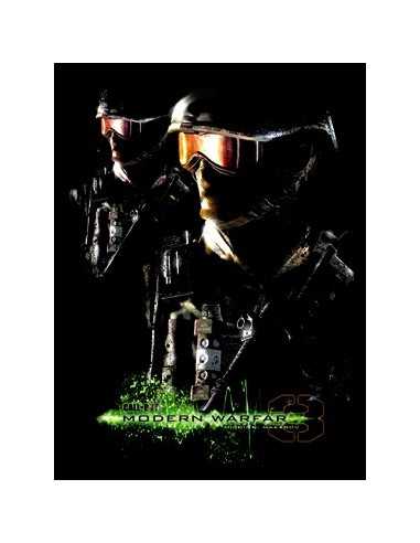 Camiseta modern Warfare Swats negra manga larga