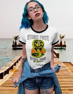 Camiseta Cobra Kai 80s Lema 2