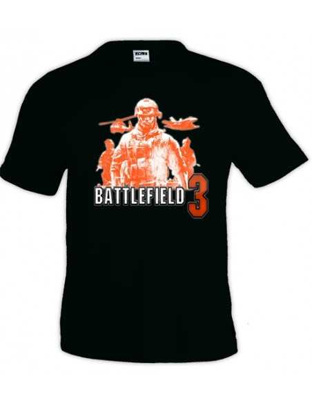 Camiseta Battlefield 3 "orange soldiers" manga corta