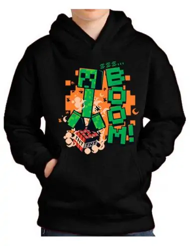 Sudadera Minecraft Creeper Boom
